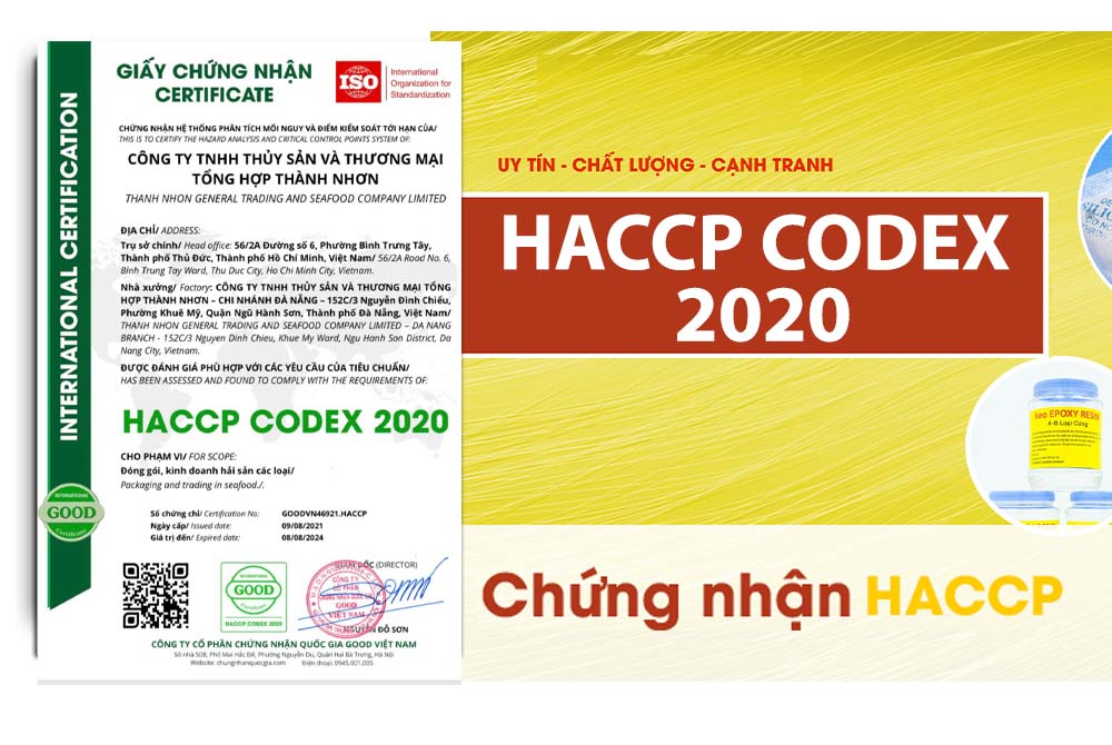 Dịch vụ cấp chứng nhận HACCP Codex 2020