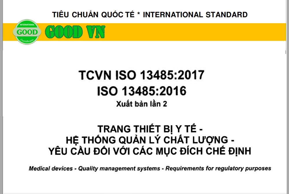 Tiêu chuẩn ISO 13485:2016 PDF – Bản Tiếng Việt (Download)
