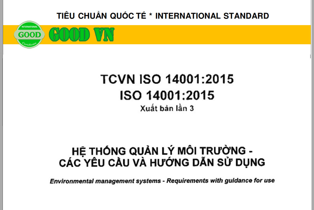 Tiêu chuẩn ISO 14001:2015 PDF  – Bản Tiếng Việt (Download)