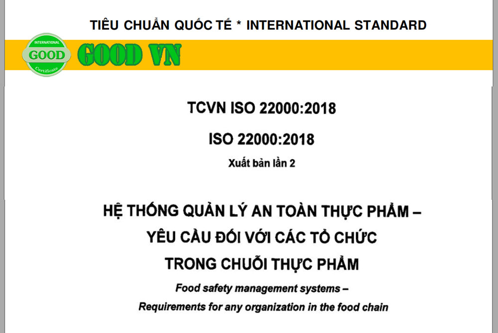 Tiêu chuẩn ISO 22000:2018 PDF  – Bản Tiếng Việt (Download)