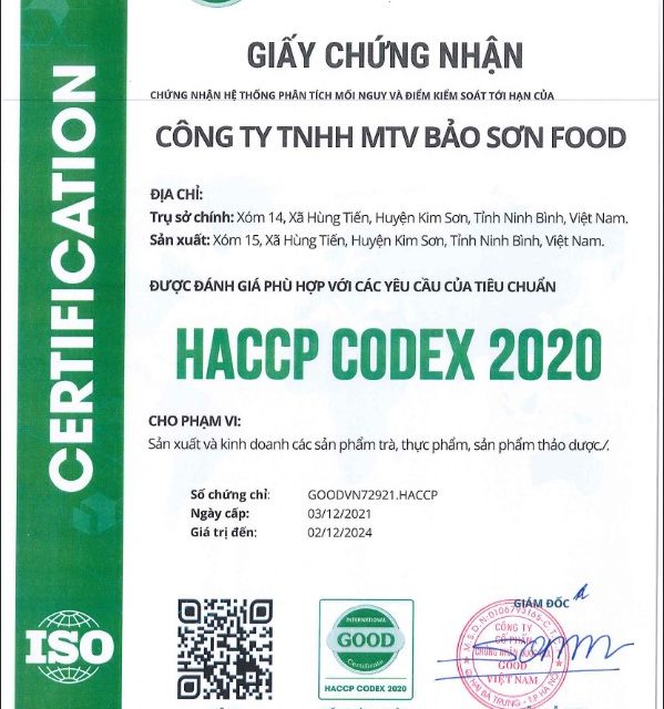 Download Tiêu chuẩn HACCP PDF – Tiêu chuẩn TCVN 5603