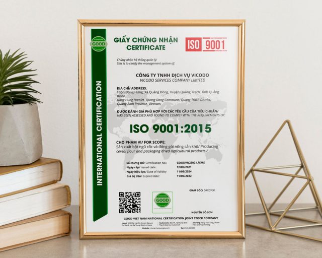 Chứng Nhận ISO 9001:2015 Good Việt Nam