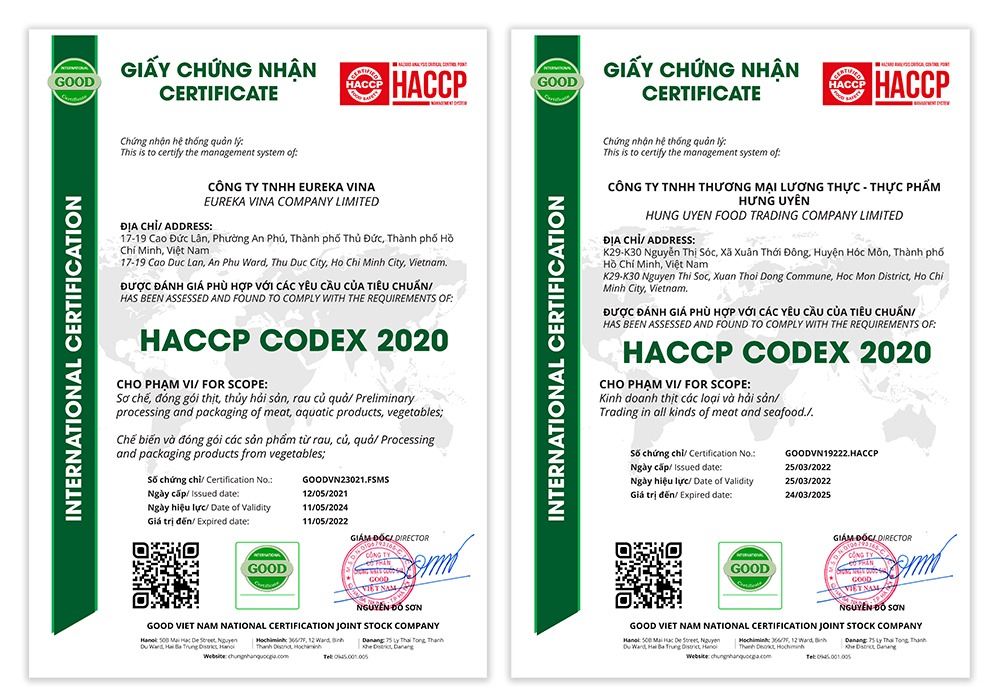 Chứng nhận HACCP - Goodvietnam cấp