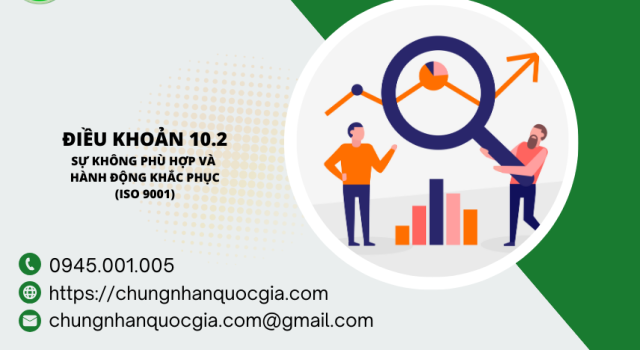 điều khoản 10.2 sự không phù hợp và hành động khắc phục iso 9001