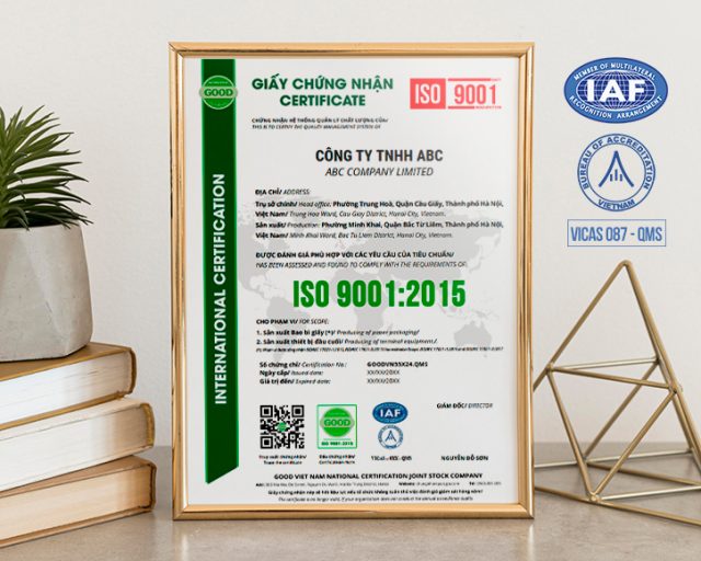 iso 9001 2015 iaf good viet nam