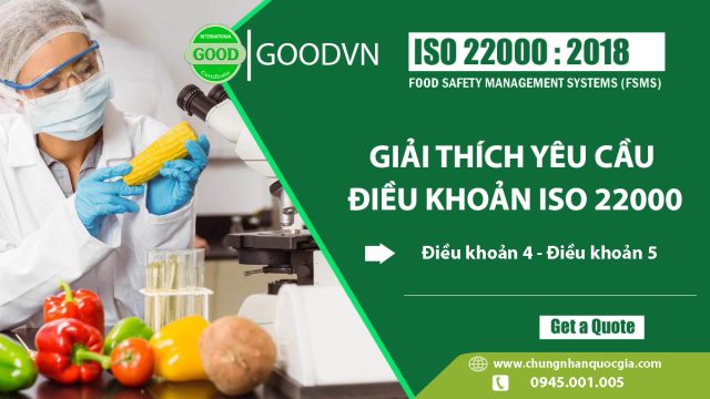 yeu cau dieu khoan iso 22000 2018 dieu khoan 4 5