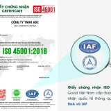 chung nhan iso 45001 good viet nam iaf