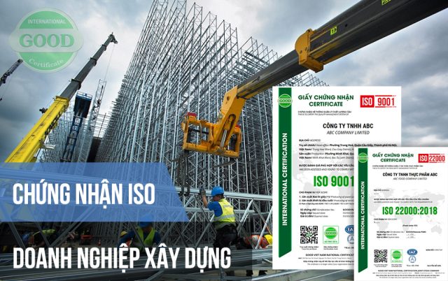 chứng nhận iso doanh nghiệp xây dựng