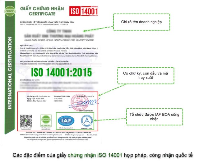 dac diem giay chung nhan iso 14001 hop phap